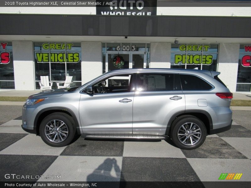 Celestial Silver Metallic / Ash 2018 Toyota Highlander XLE