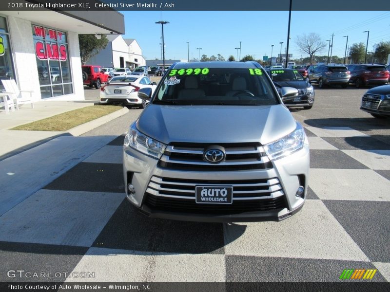 Celestial Silver Metallic / Ash 2018 Toyota Highlander XLE