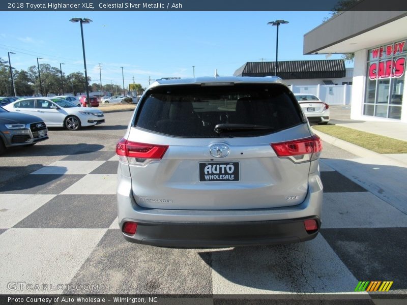 Celestial Silver Metallic / Ash 2018 Toyota Highlander XLE