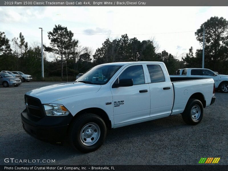 Bright White / Black/Diesel Gray 2019 Ram 1500 Classic Tradesman Quad Cab 4x4