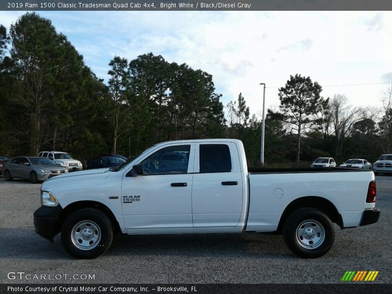 Bright White / Black/Diesel Gray 2019 Ram 1500 Classic Tradesman Quad Cab 4x4