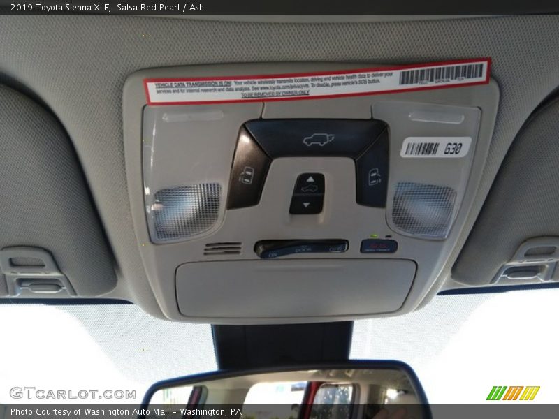 Salsa Red Pearl / Ash 2019 Toyota Sienna XLE