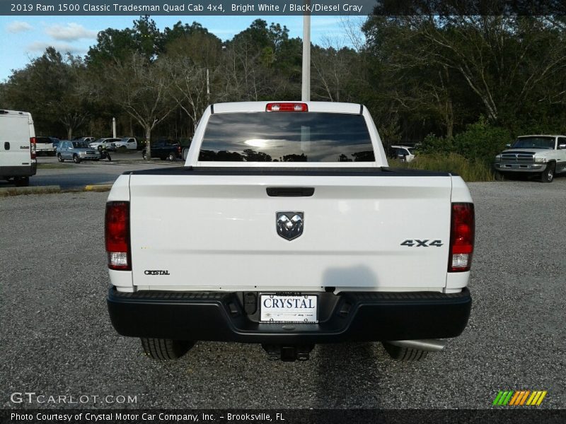 Bright White / Black/Diesel Gray 2019 Ram 1500 Classic Tradesman Quad Cab 4x4