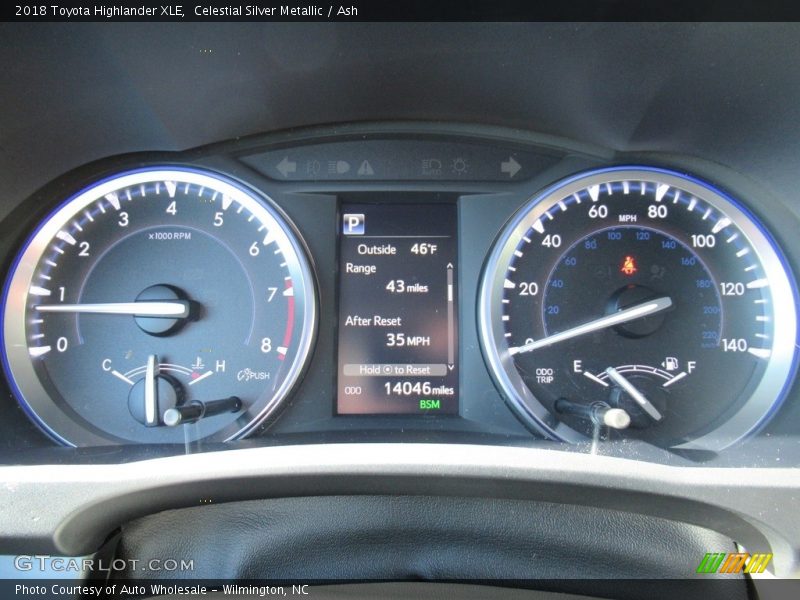 Celestial Silver Metallic / Ash 2018 Toyota Highlander XLE