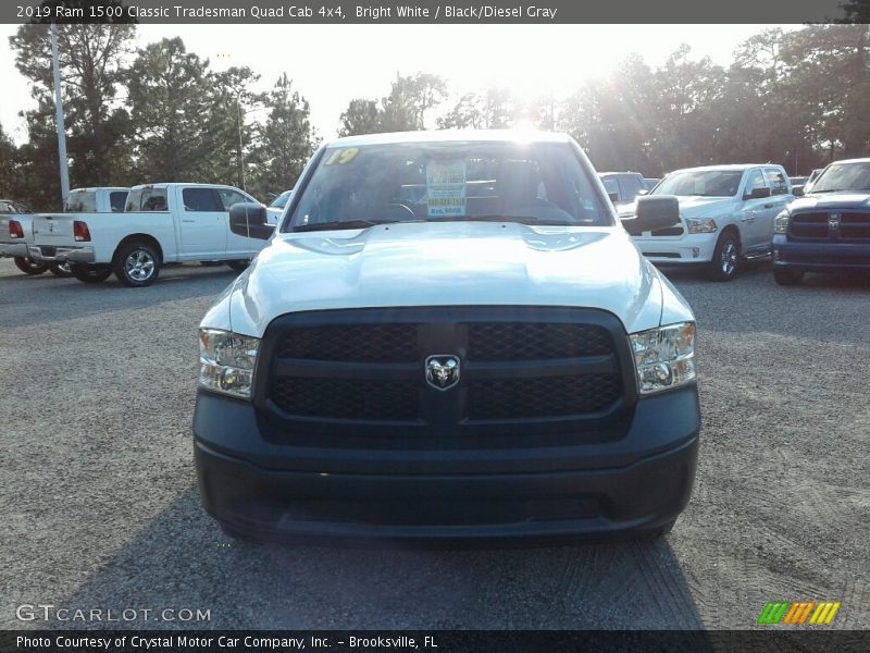 Bright White / Black/Diesel Gray 2019 Ram 1500 Classic Tradesman Quad Cab 4x4