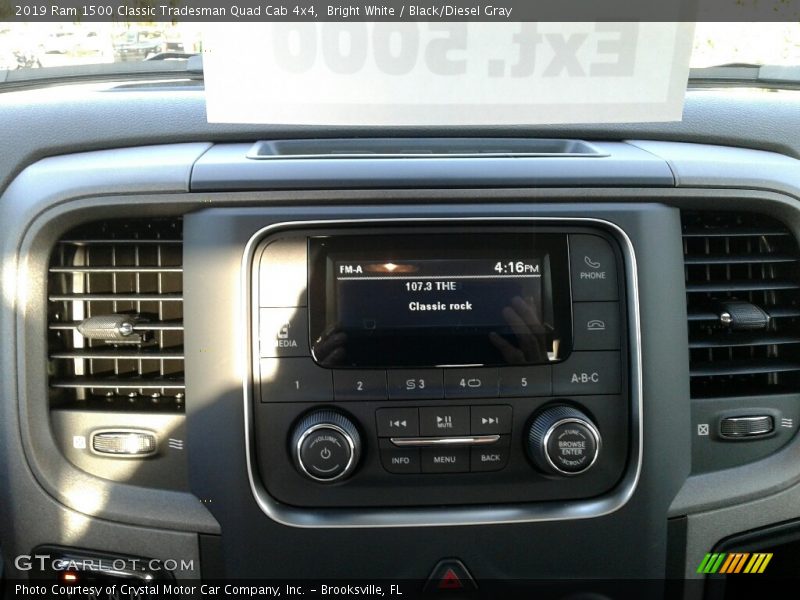 Bright White / Black/Diesel Gray 2019 Ram 1500 Classic Tradesman Quad Cab 4x4