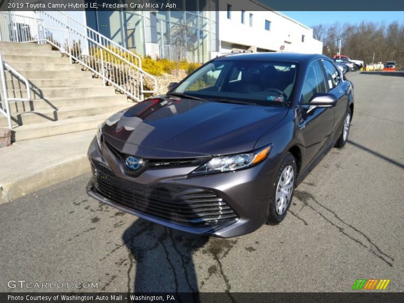 Predawn Gray Mica / Ash 2019 Toyota Camry Hybrid LE