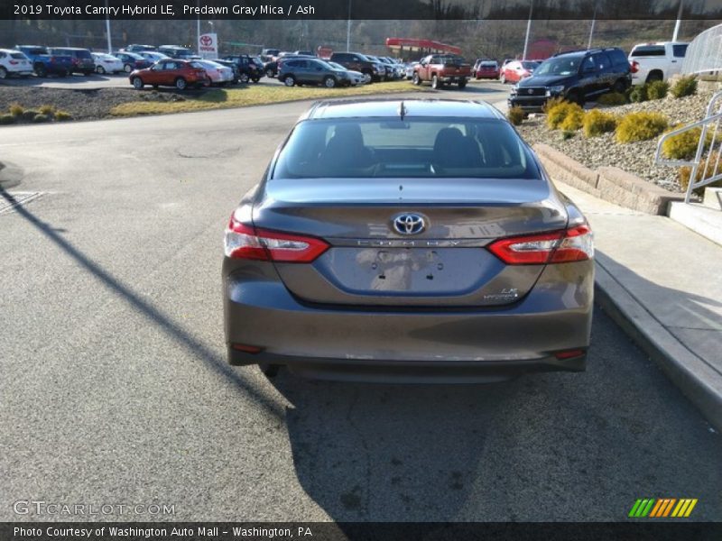 Predawn Gray Mica / Ash 2019 Toyota Camry Hybrid LE