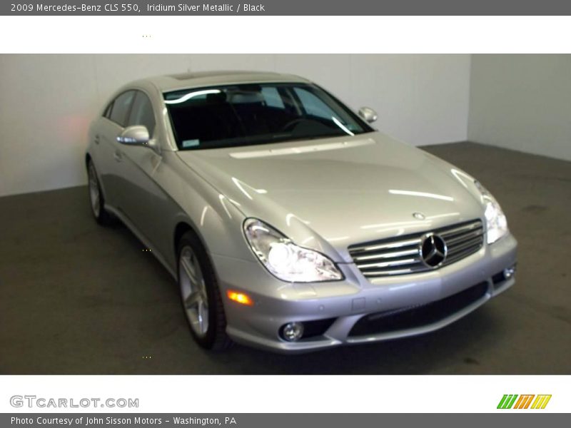 Iridium Silver Metallic / Black 2009 Mercedes-Benz CLS 550