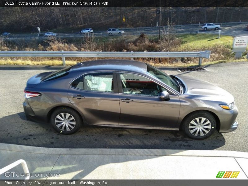 Predawn Gray Mica / Ash 2019 Toyota Camry Hybrid LE