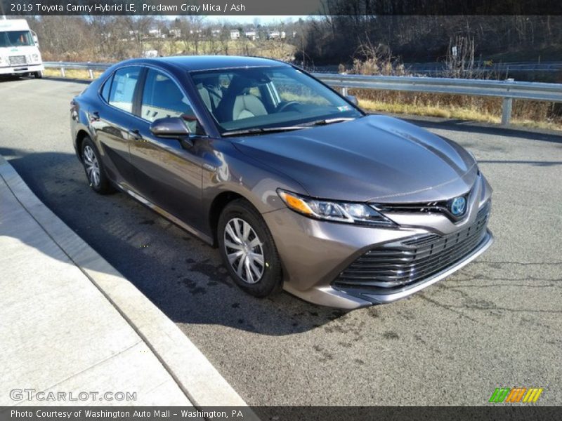 Predawn Gray Mica / Ash 2019 Toyota Camry Hybrid LE