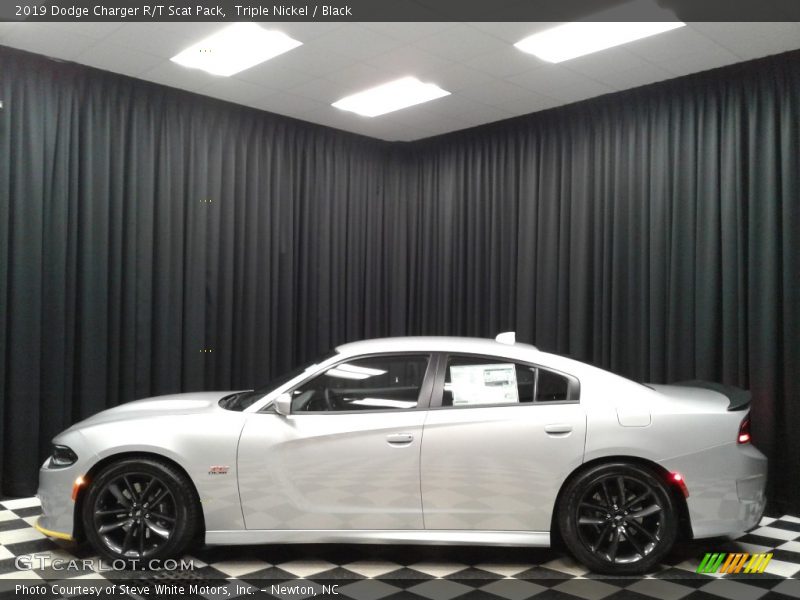 Triple Nickel / Black 2019 Dodge Charger R/T Scat Pack