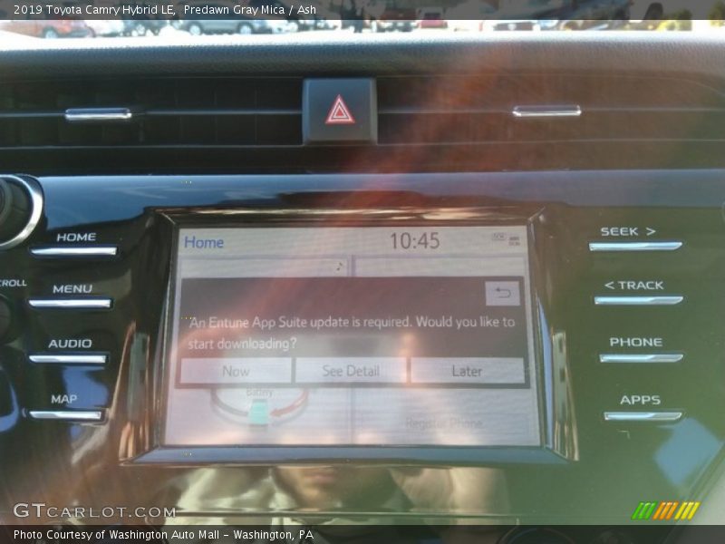 Predawn Gray Mica / Ash 2019 Toyota Camry Hybrid LE