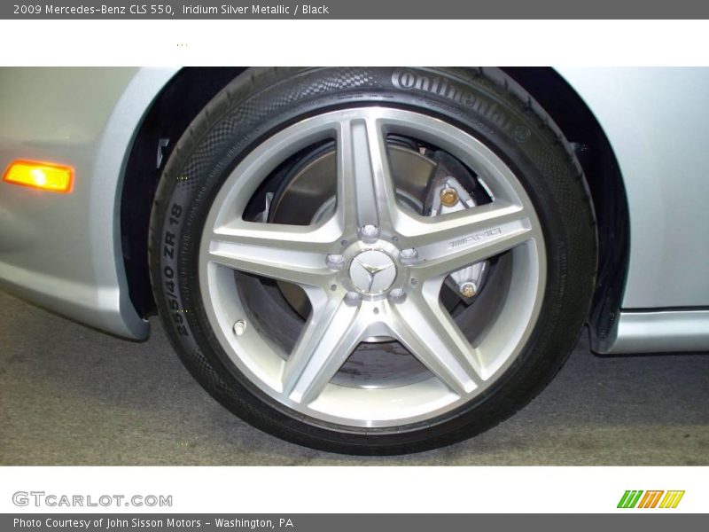 Iridium Silver Metallic / Black 2009 Mercedes-Benz CLS 550