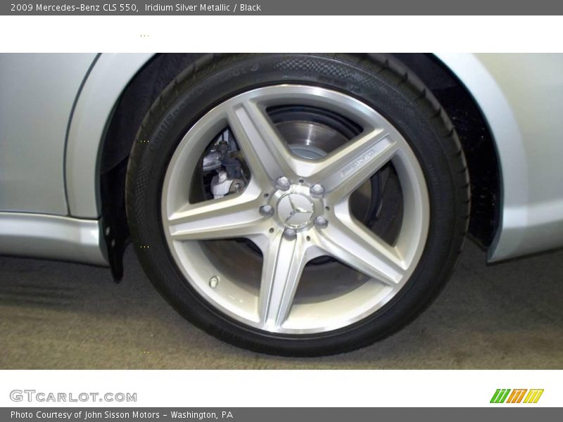 Iridium Silver Metallic / Black 2009 Mercedes-Benz CLS 550