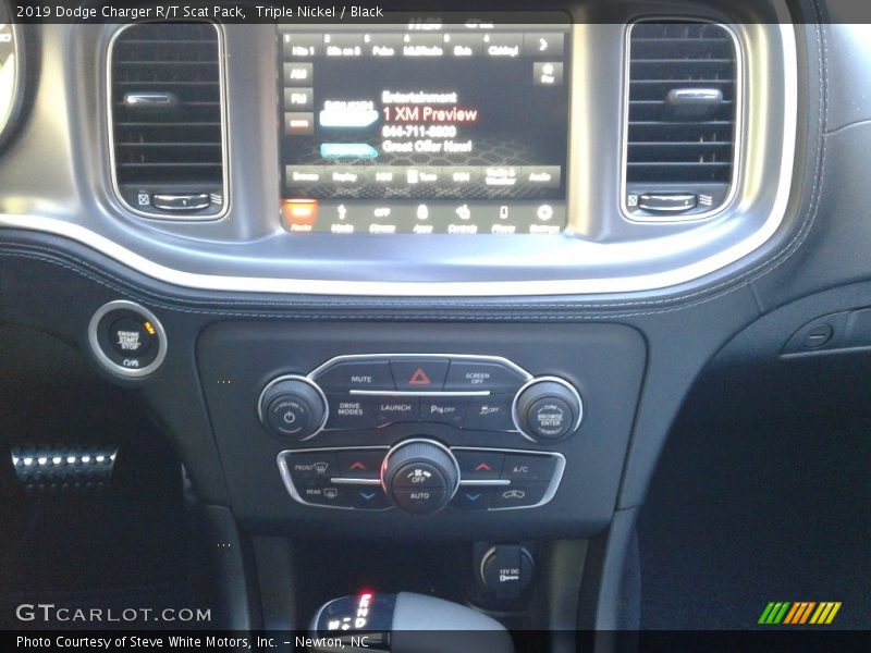 Triple Nickel / Black 2019 Dodge Charger R/T Scat Pack