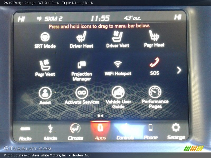 Triple Nickel / Black 2019 Dodge Charger R/T Scat Pack