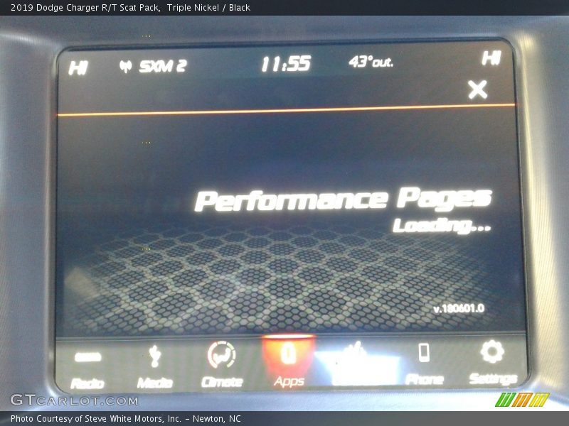 Triple Nickel / Black 2019 Dodge Charger R/T Scat Pack
