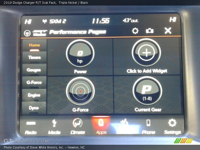 Controls of 2019 Charger R/T Scat Pack