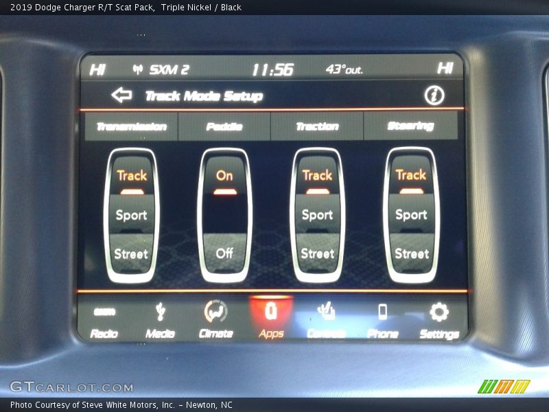 Controls of 2019 Charger R/T Scat Pack