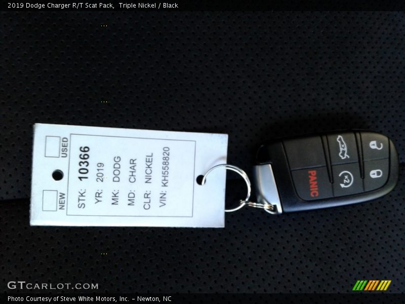 Triple Nickel / Black 2019 Dodge Charger R/T Scat Pack