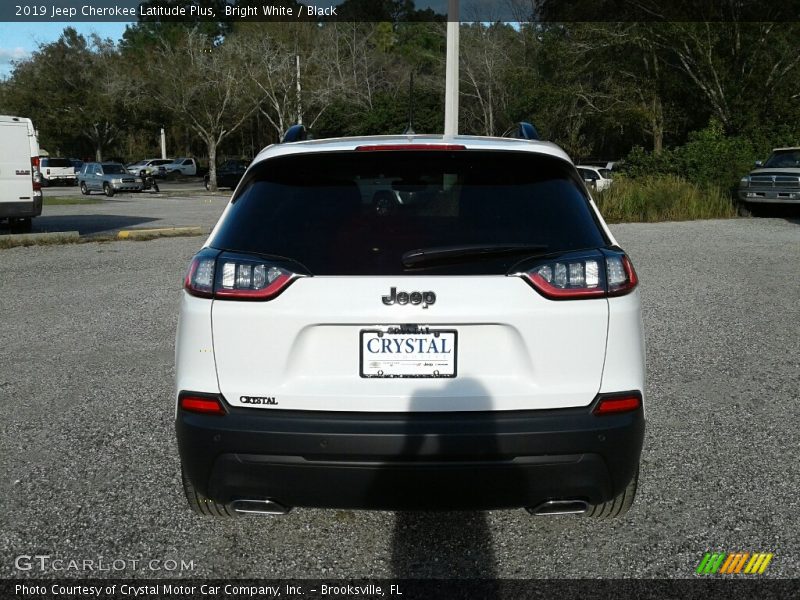 Bright White / Black 2019 Jeep Cherokee Latitude Plus