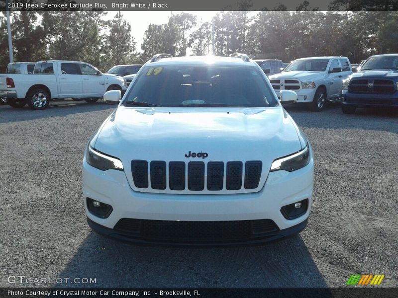 Bright White / Black 2019 Jeep Cherokee Latitude Plus