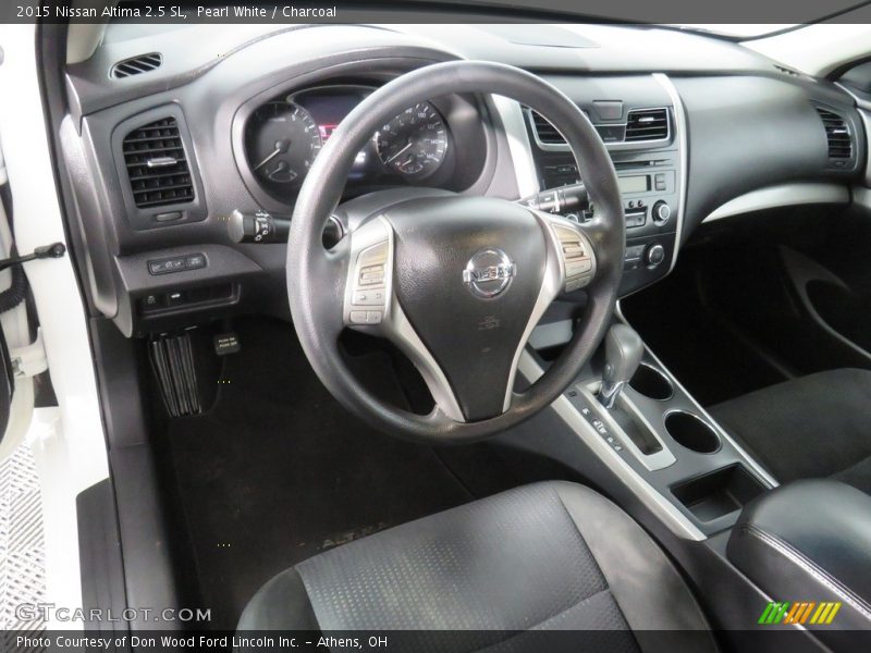 Pearl White / Charcoal 2015 Nissan Altima 2.5 SL
