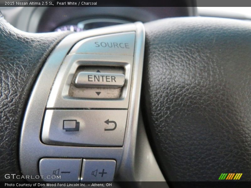 Pearl White / Charcoal 2015 Nissan Altima 2.5 SL