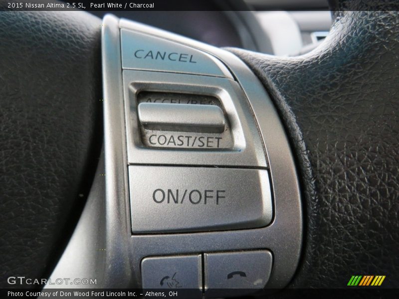 Pearl White / Charcoal 2015 Nissan Altima 2.5 SL