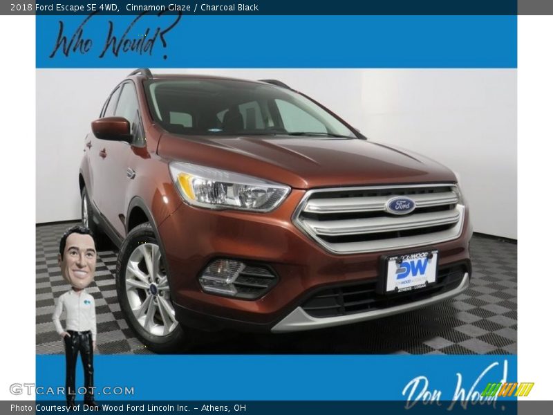 Cinnamon Glaze / Charcoal Black 2018 Ford Escape SE 4WD