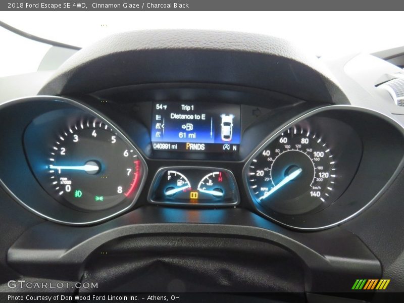 Cinnamon Glaze / Charcoal Black 2018 Ford Escape SE 4WD