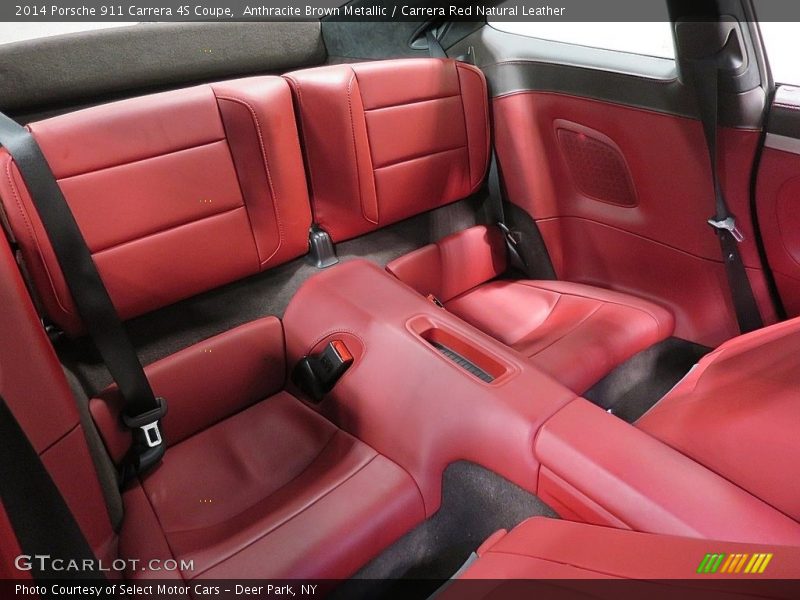 Anthracite Brown Metallic / Carrera Red Natural Leather 2014 Porsche 911 Carrera 4S Coupe