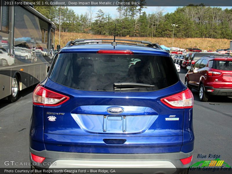 Deep Impact Blue Metallic / Charcoal Black 2013 Ford Escape SE 1.6L EcoBoost