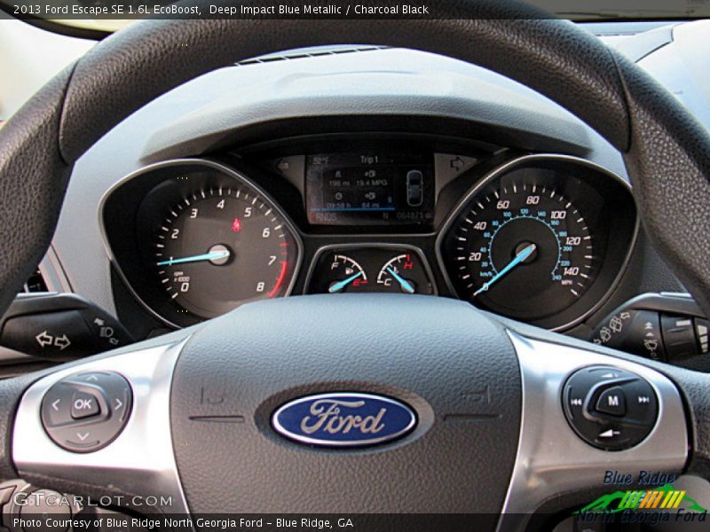 Deep Impact Blue Metallic / Charcoal Black 2013 Ford Escape SE 1.6L EcoBoost