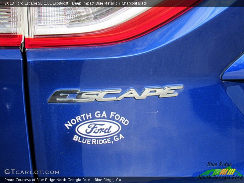 Deep Impact Blue Metallic / Charcoal Black 2013 Ford Escape SE 1.6L EcoBoost