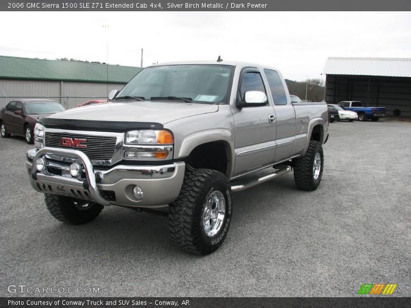 Silver Birch Metallic / Dark Pewter 2006 GMC Sierra 1500 SLE Z71 Extended Cab 4x4