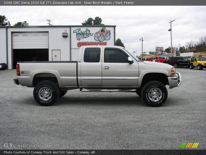 Silver Birch Metallic / Dark Pewter 2006 GMC Sierra 1500 SLE Z71 Extended Cab 4x4