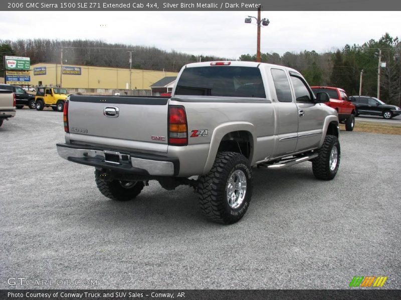 Silver Birch Metallic / Dark Pewter 2006 GMC Sierra 1500 SLE Z71 Extended Cab 4x4