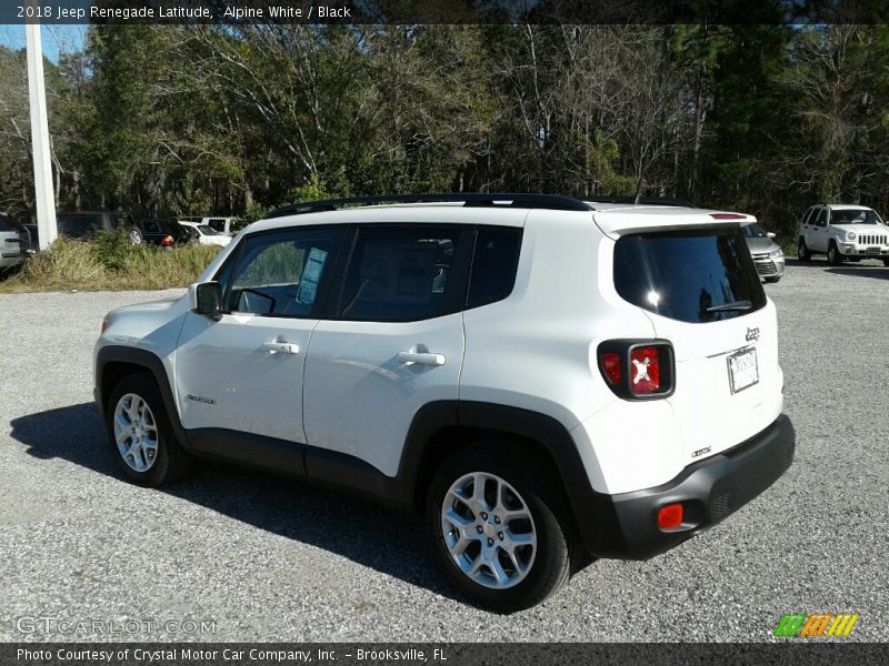 Alpine White / Black 2018 Jeep Renegade Latitude