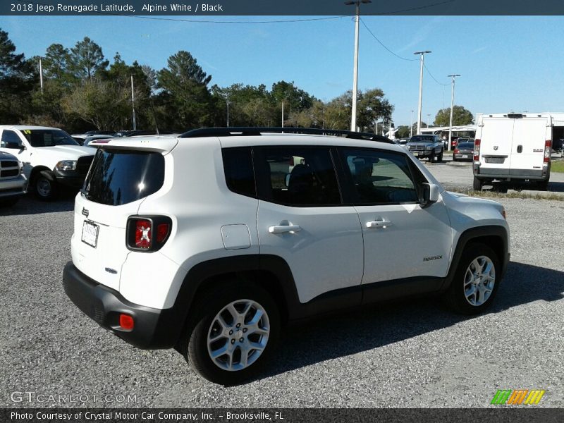 Alpine White / Black 2018 Jeep Renegade Latitude