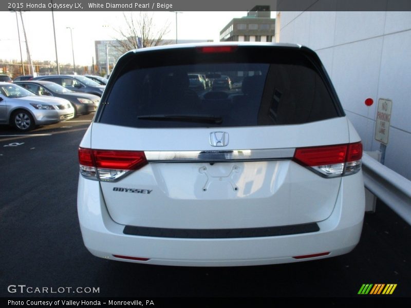 White Diamond Pearl / Beige 2015 Honda Odyssey LX