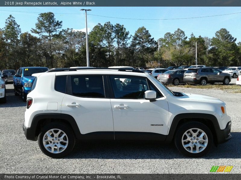 Alpine White / Black 2018 Jeep Renegade Latitude