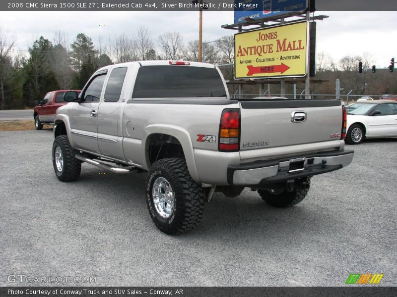 Silver Birch Metallic / Dark Pewter 2006 GMC Sierra 1500 SLE Z71 Extended Cab 4x4