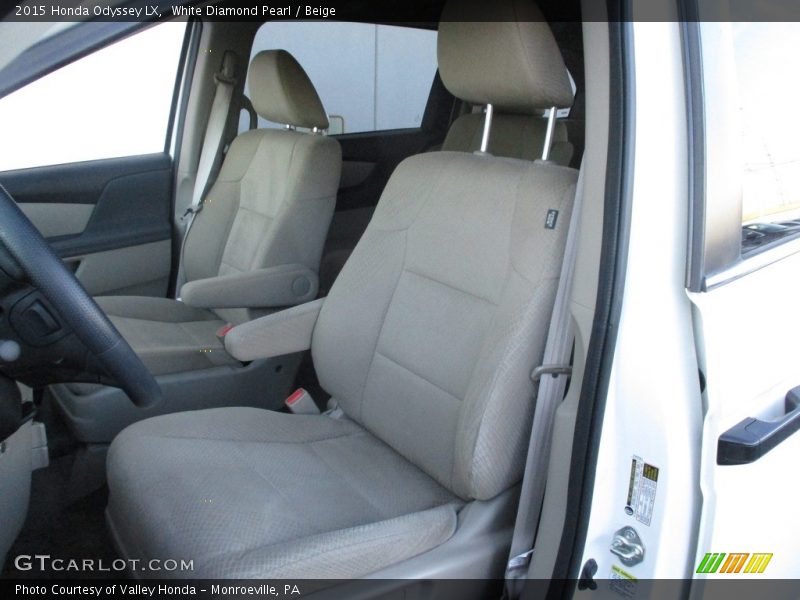 White Diamond Pearl / Beige 2015 Honda Odyssey LX