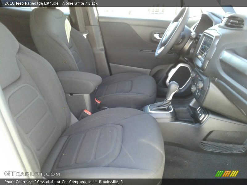 Alpine White / Black 2018 Jeep Renegade Latitude