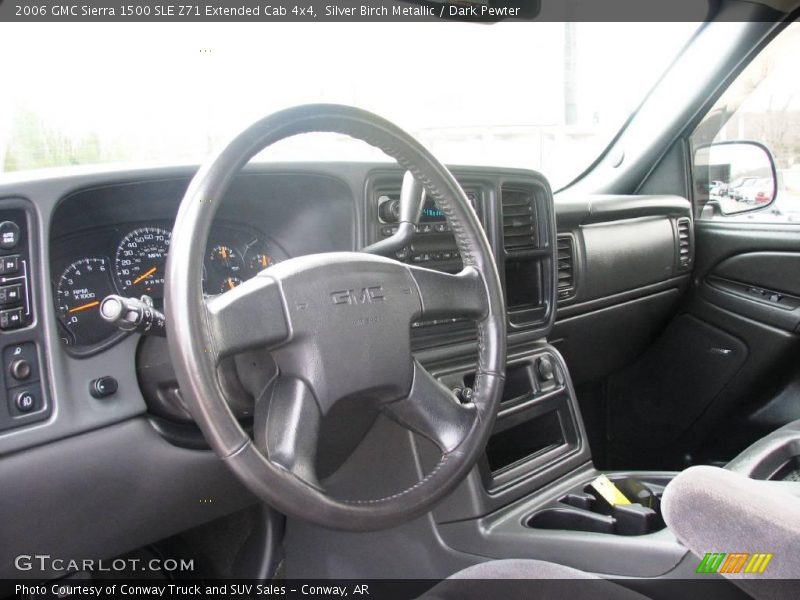 Silver Birch Metallic / Dark Pewter 2006 GMC Sierra 1500 SLE Z71 Extended Cab 4x4