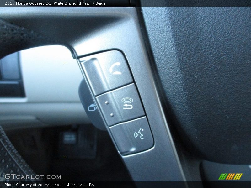 White Diamond Pearl / Beige 2015 Honda Odyssey LX