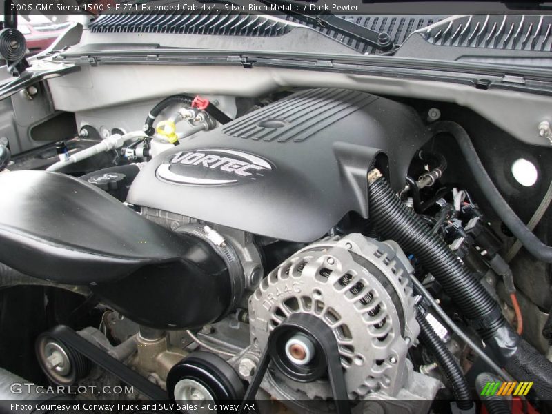 Silver Birch Metallic / Dark Pewter 2006 GMC Sierra 1500 SLE Z71 Extended Cab 4x4