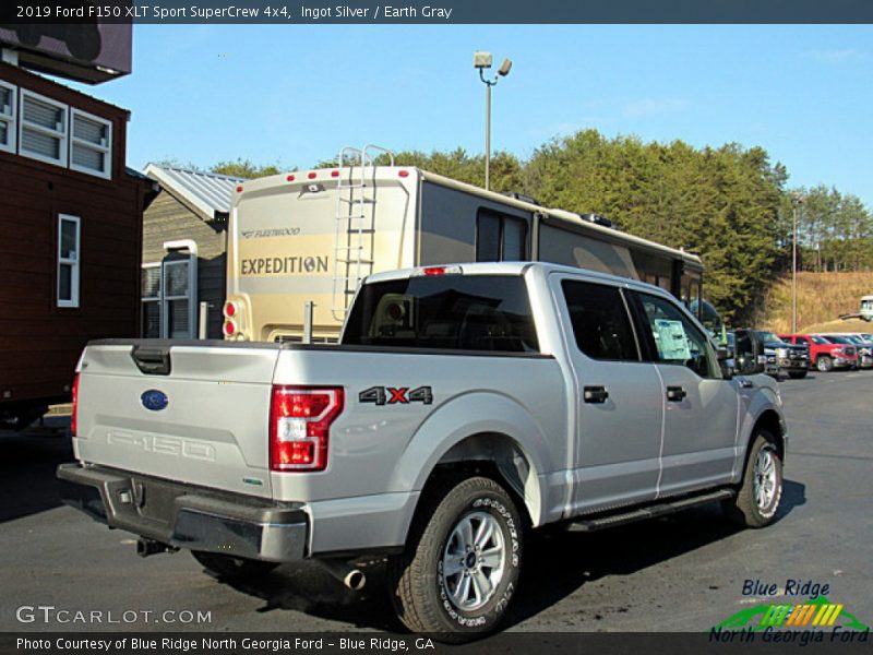 Ingot Silver / Earth Gray 2019 Ford F150 XLT Sport SuperCrew 4x4